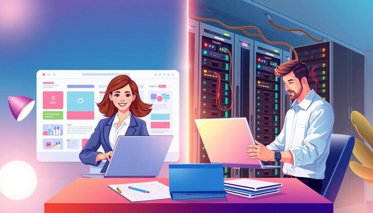 website builder vs web hosting